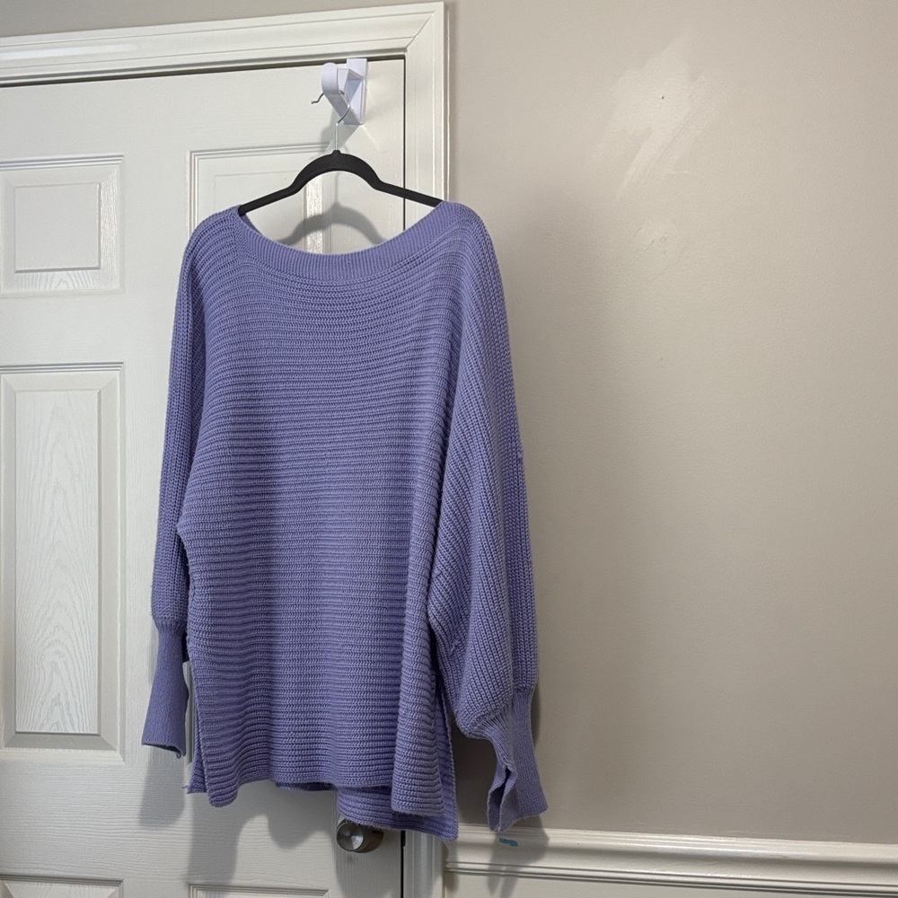 SHEIN Lavender Ribbed Sweater